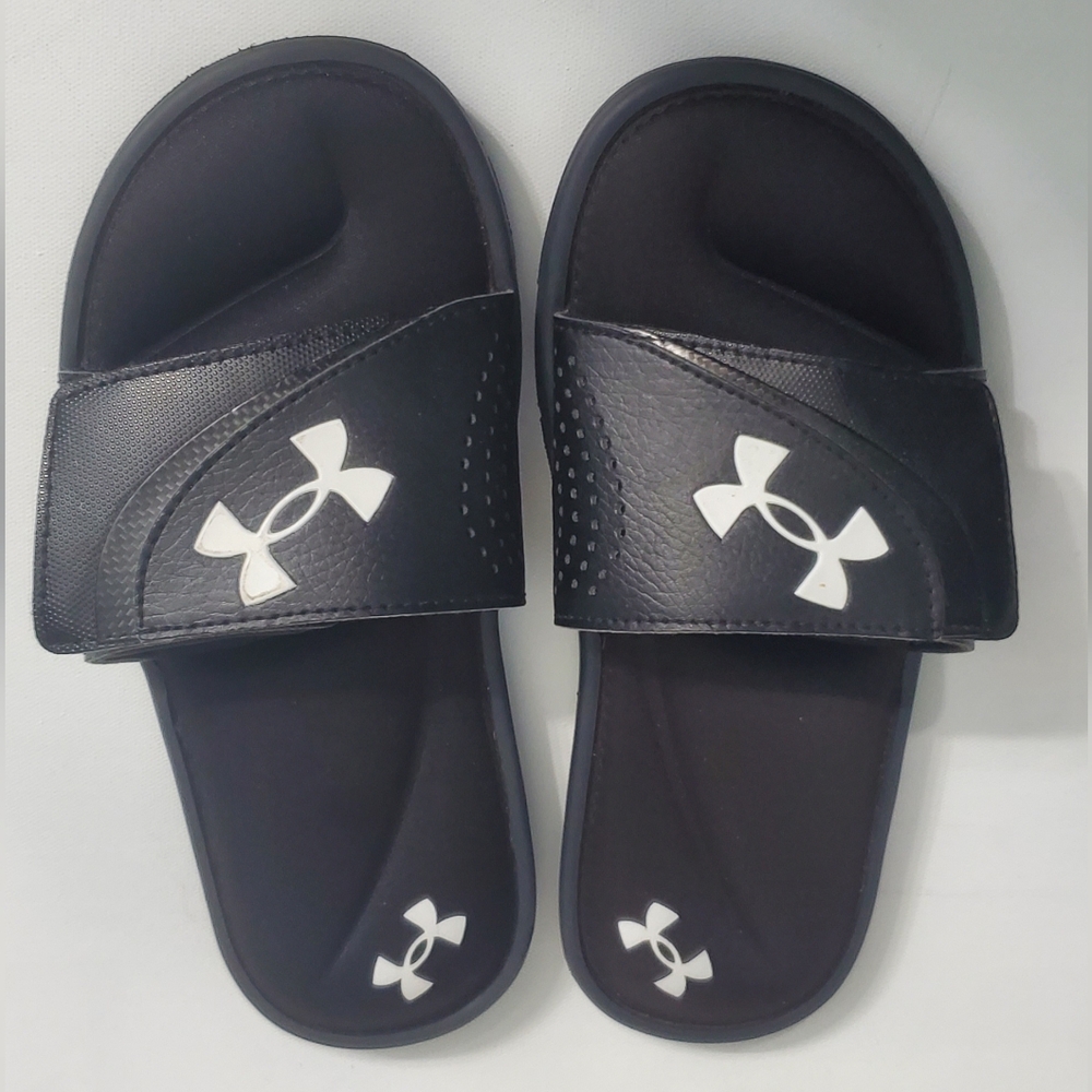 Under Armour Kids Black Slide Sandals